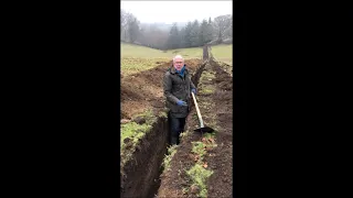 Old Man Digs Enormous Trench!