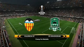 PES 2017 | Valencia vs Krasnodar | UEFA Europa League 2018/2019 | Full Match | Gameplay PC