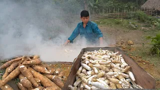 Technique Build a stove used to dry cassava - Preserving dried cassava - Green forest life, farm