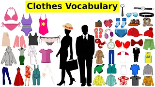 Clothes Vocabulary in English - Basic English Clothes Vocabulary - Names of CLothes in English.