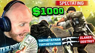 I SPECTATED A WAGER MATCH AND ADDED A $1000 BONUS FOR THE WINNER! (ZLANER DESTROY VS ALMOND COLORS)