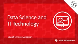 Webinar: Data Science and TI Technology