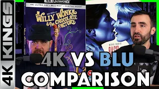 4K / BLU-RAY COMPARISON | WILLY WONKA 4K | BASIC INSTINCT 4K | 4K Kings Compare 4K VS 1080p