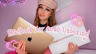 Unboxing the 2020 MacBook Air!! | First Impressions [asmr] *aesthetic*♡