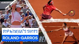 Just Incredible! The Top 10 Stunning Women's Shots At Roland-Garros 2023! | Eurosport Tennis