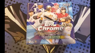 ⚾️⚾️2023 Topps Chrome® Sapphire Baseball Rip.  NEW PRODUCT, WOW 3 HITS, HOT BOX!!