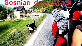 vE 27 🇧🇦 Bosnian dogs always attack me | Quick tour of Jajce | Riding through Bosnia