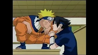 Naruto se besa con Sasuke por accidente español latino