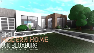 Roblox || Bloxburg ~ Modern house 55k|| No gamepasses♡