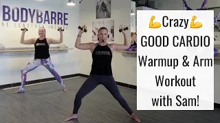 YEOUCH!! Crazy-Good Off-the-Barre Cardio Warmup and Arm workout with Samantha!!