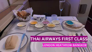 REVIEW: THAI Airways B777-300ER First Class, London Heathrow Airport to Bangkok