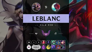 LeBlanc Mid vs Yone - KR Master Patch 14.9