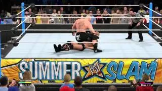 WWE 2K15 Brock Lesnar Vs The Rock WWE World heavyweight Championship