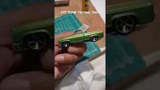 Hot Wheels Tampo Removal #hotwheels #diecast #hotwheelscollector