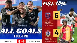 Odisha FC vs SC East Bengal Score|| 6-4 ALL GOALS || ISL 2021-22