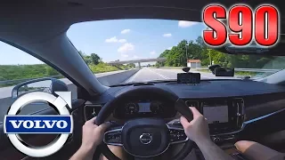 2017 Volvo S90 (0-240km/h) POV- Acceleration and Top speed TEST ✔