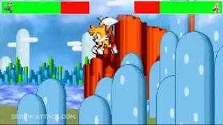 Luigi vs. Tails with healthbars (DEATH BATTLE!)