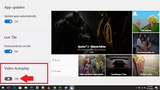 How to Disable Auto Play Video in Microsoft Store in Windows 10