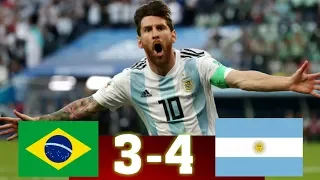 Бразилия - Аргентина 3-4 Обзор Матча HD / Brazil vs Argentina highlights