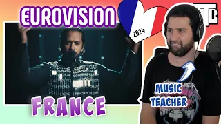 France Eurovision 2024 Reactionalysis - Music Teacher Analyses Mon Amour by Slimane (Reaction)