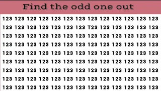 can you find the odd numbers and letters | how good are your eyes | #findtheoddletters