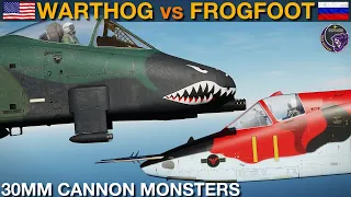 A-10 Warthog vs Su-25 Frogfoot: Guns-Only Dogfight | DCS