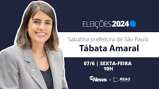 TABATA AMARAL | SABATINA MYNEWS | PRÉ-CANDIDATOS PREFEITURA SP