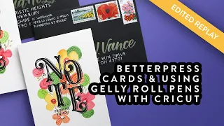 🔴 EDITED REPLAY - Trying out the BetterPress + Addressing Envelopes with my Cricut!