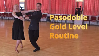 Paso Doble Gold Level Choreography | Grand Circle, Travelling Spins from CPP