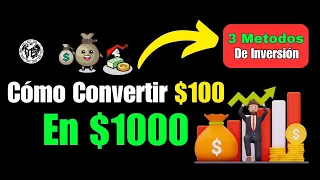 ¿Cómo INVERTIR $100 Dólares SIENDO JOVEN? (3 OPCIONES) 👉 La Mejor ESTRATEGIA para INVERTIR DINERO ✅