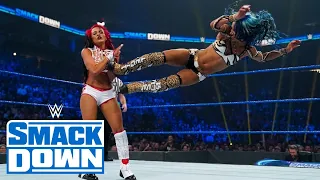 Bianca Belair & Sasha Banks vs. Carmella & Zelina Vega - Tag Team Match: SmackDown, July 30, 2021