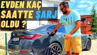 Elektrikli Otomobil Evden kaç saatte şarj olur? BMW i4 Test Sürüşü