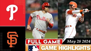 Philadelphia Phillies Vs. San Francisco Giants FULL GAME HIGHLIGHTS May 28, 2024 | 2024 MLB Season