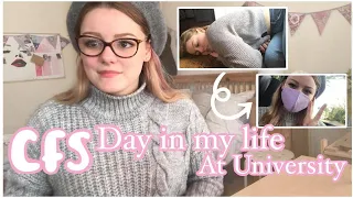 CFS/ME day in the life at university + what’s in my Uni bag In Person Lecture and Anxiety Medication