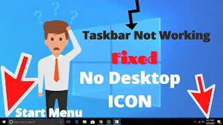 windows 10 start menu not working | nothing responding windows 10 | Window Freeze on taskbar