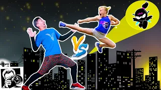 Ninja Kidz BATTLE in NYC! Photo Challenge with Jordan Matter!