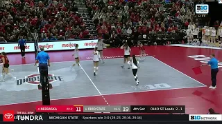 Highlights | Nebraska Volleyball vs. Ohio State