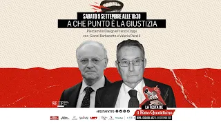 "A che punto è la giustizia", in diretta dalla Festa del Fatto con Piercamillo Davigo e Franco Coppi