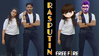 Rasputin - Dance in Scrubs by Kerala Medicos Naveen Razak and Janaki M Omkumar #shorts #freefire