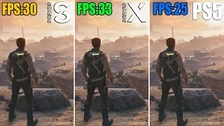 Star Wars Jedi: Survivor Xbox Series S vs. Series X vs. PS5 Comparison | Loading, Graphics, FPS