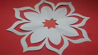 How to make simple & easy paper cutting flower designs/ paper flower/DIY Tutorial by  step by step.