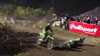 Max Anstie crash MXGP of Trentino 2015 - motocross