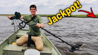 We Hit The Jackpot Metal Detecting Treasure Island! (Unbelievable)