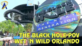 The Black Hole Water Slide POV at Wet 'n Wild Orlando