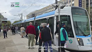 [RATP] Prolongement T3b à Porte Dauphine - Inauguration ! 4K