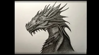 Cómo debujar un Dragón|paso o paso|Рисуем дракона|dragon|mejor