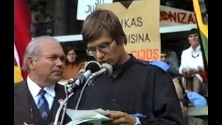 Alfredas Macijauskas (LKDP) – Kalnų parkas, Vilnius (1989 06 11)