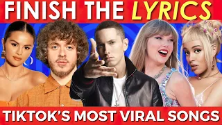 Guess the Lyrics Challenge 📀 | Top Viral TikTok Songs (2022-2024) 🎵 - Test Your Song Knowledge!