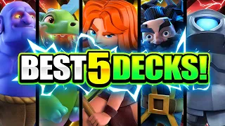 *NEW* TOP 5 BEST DECKS IN CLASH ROYALE! 2021 BEST DECK LIST! 🏆