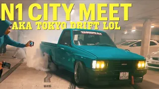 N1 City night meet CHAOS / burnouts x100000 🔥🔥🔥🔥